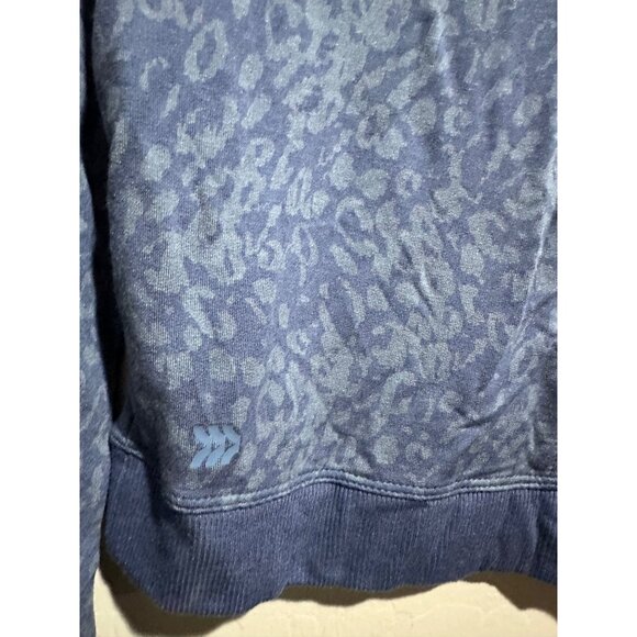 All in Motion Girls cropped long sleeve top blue with animal print pattern M 8 - Picture 6 of 6